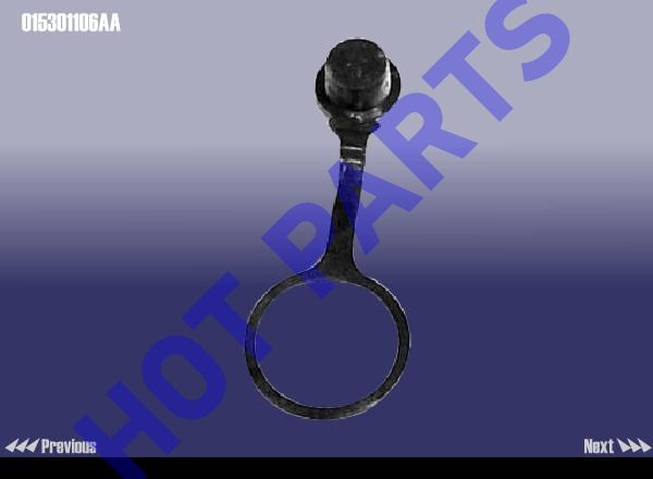 картинка ПРОБКА ОТВЕРСТИЯ КПП КОНТРОЛЬНОГО (ПЛАСТИК.) CH AMULET, Karry  015301106AA