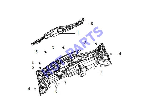 FRONT WALL HEAT INSULATOR