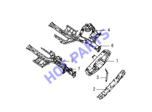 RADIATOR BRACKET ASSEMBLY