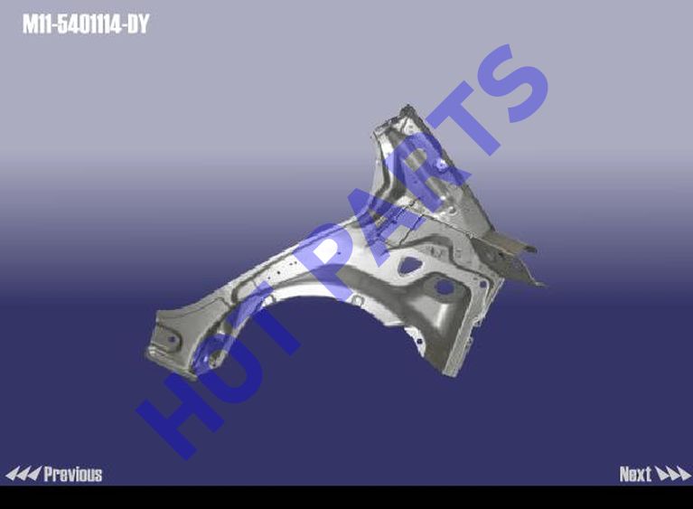 картинка ПАНЕЛЬ СТОЙКИ КРЫШИ ЗАДНЯЯ ПРАВАЯ  M11-5401114-DY