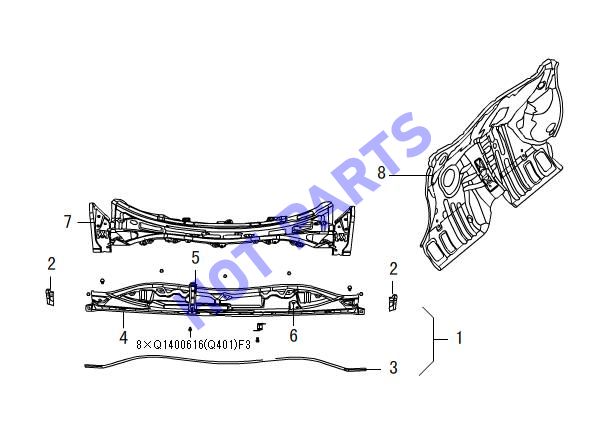FRONT WALL FRAME & COVER PLATE